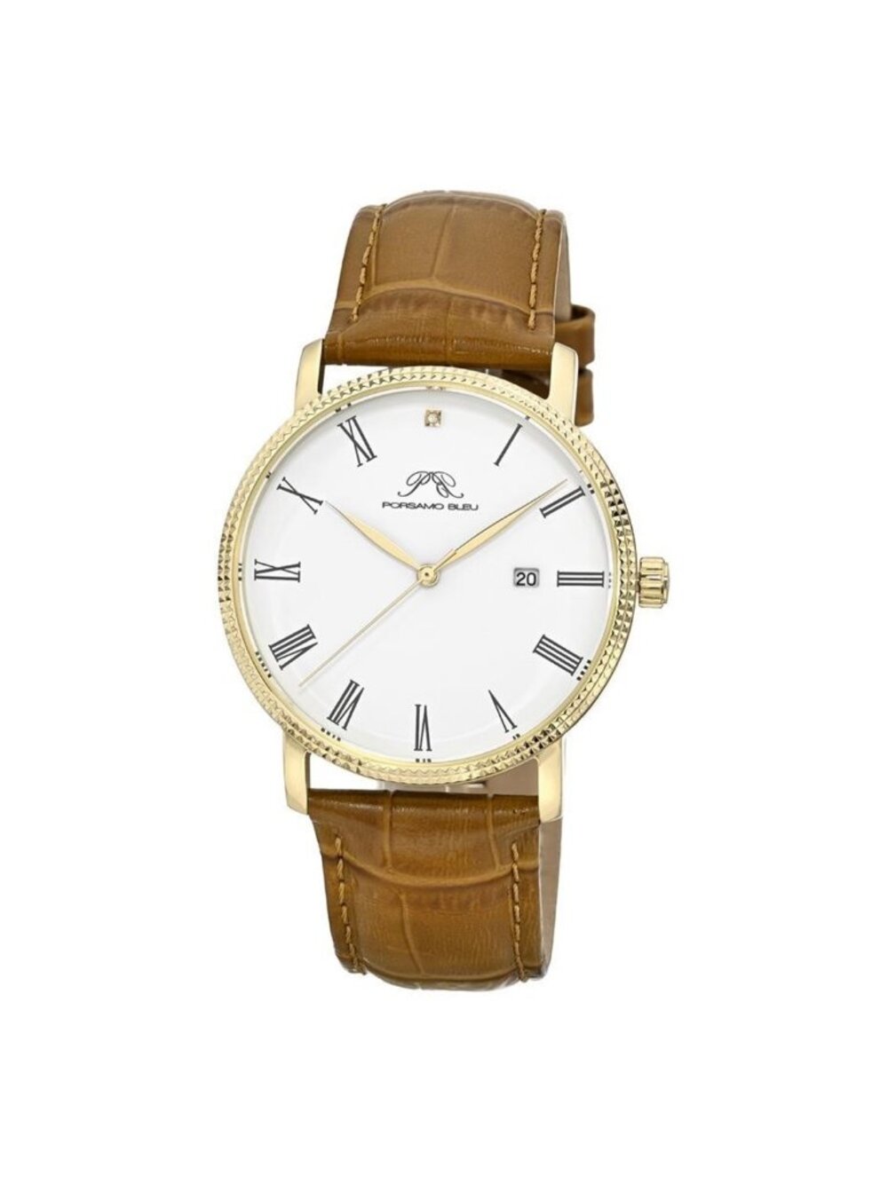 NWT Porsamo Bleu Veritas 1 Quartz White Dial Men's Watch